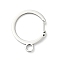 Non-Tarnish 304 Stainless Steel Gate Snap Key Clasps, Round Ring, Stainless Steel Color, 36x29.5x2.5mm, Inner Diameter: 24x23.5mm