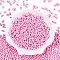 Opaque Acrylic Beads, Peanut, Pearl Pink, 6.5x4x3mm, Hole: 1.5mm, about 9998pcs/500g