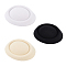 3Pcs 3 Colors Polyester Oval Pillbox Stewardess Fascinator Hat Base for Millinery, Mixed Color, 165x135x3mm, 1pc/color