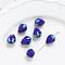 Lampwork Beads, 3D Strawberry, Blue, 15x11mm