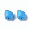 Opaque Acrylic Beads, Polygon, Deep Sky Blue, 17.5x15.5x11mm, Hole: 2mm, about 230pcs/500g