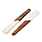 Opaque Resin & Walnut Wood Big Pendants, Trapezoid Charm, Creamy White, 69.5x10.5x3mm, Hole: 2mm