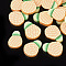 Handmade Polymer Clay Cabochons, Pineapple, PapayaWhip, 10~11x7~9x1.5~2mm, about 6666pcs/1000g