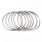 Non-Tarnish 7Pcs 304 Stainless Steel Thin Plain Bangle Sets, Stainless Steel Color, Inner Diameter: 2-7/8 inch(7.2cm)