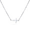 925 Sterling Silver Cross Pendant Necklaces, Cable Chains