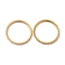 Ion Plating(IP) 304 Stainless Steel Finger Rings, Golden, US Size 6(16.5mm)