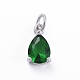 Латунные микро проложить кубического циркония подвески ZIRC-E164-64P-C-1