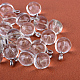 Круглые литые стеклянные подвески GLAA-Q051-15mm-02P-1