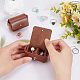 Мешочек для обручальных колец из искусственной кожи ABAG-WH0045-10B-4