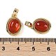 Подвески из натурального сердолика (окрашенные и нагретые) KK-P283-45G-3