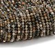 Нити бусин из натурального зеленого рутилированного кварца G-RM2025-A51-6mm-2