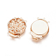 Застежки латунные коробки KK-L053-04KCG-2
