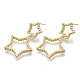 Серьги-гвоздики из латуни KK-N232-104G-NF-1