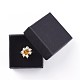 Регулируемые кольца перста естественно цитрин RJEW-JR00291-05-4