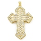 Подвески из кубического циркония с покрытием из латуни KK-U029-02G-04-1