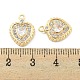Латунные микропаве прозрачные подвески с фианитом KK-L211-002G-3