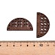 Полукруглые соединители из древесины тополя WOOD-N016-47-3