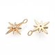 Подвески из латуни с прозрачным фианитом KK-N232-524-3