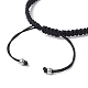 Плетеные нейлоновые шнуры регулируемые браслеты BJEW-JB11597-01-4