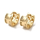 Серьги-кольца из латуни с микропаве из кубического циркония EJEW-L271-20KCG-05-1