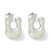 Серьги из латуни с покрытием стойки EJEW-S222-01P-U