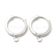201 фурнитура для сережек-колец Huggie Hoop из нержавеющей стали STAS-A167-01K-S