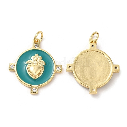 Латунные микро проложить кубического циркония подвески KK-M246-16G-04-1