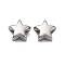 304 Stainless Steel Beads, Star, Anti-Tarnish, Stainless Steel Color, 7.5x7.5x4.5mm, Hole: 2.5mm