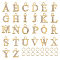 26Pcs 26 Style Initial Letter Alphabet Shape Alloy with Rhinestone Charms, with Jump Ring, Golden, Letter A~Z, 12.5~13.5x5.5~12x2.5mm, Hole: 4mm, 1Pc/style