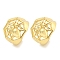 Brass Cuff Earrings, for Women, Spider, Real 18K Gold Plated, 15x12mm