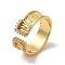 Brass Micro Pave Cubic Zirconia Adjustable Rings, Branch, Inner Diameter: 17mm