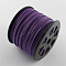 Faux Suede Cord, Faux Suede Lace, with Imitation Leather, Indigo, 3x1mm, 100yards/roll(300 feet/roll)