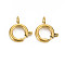 304 Stainless Steel Spring Ring Clasps, Ring, Golden, 14x12x4mm, Hole: 2mm