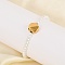 Plastic Imitation Pearl Beads Bracelets for Women, with 304 Stainless Steel Findings, Golden, 7 inch(17.7cm)long+27mm extender
