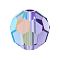 Preciosa® Crystal Beads, Czech Crystal, 451 19 602 Round, 20410 200 Tanzanite AB, 4mm, Hole: 1mm