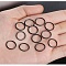 316L Surgical Stainless Steel Hoop Cartilage Earrings, Nose Rings for Men, Piercing Body Jewelry, Black, 0.8mm, Inner Diameter: 6mm