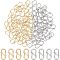 304 Stainless Steel S Hook Clasps, Golden & Stainless Steel Color, 12.5~13x6.5~7x1mm, 2 colors, 30pcs/color, 60pcs/box