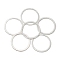 Brass Linking Rings, Lead Free & Cadmium Free, Round Ring, 925 Sterling Silver Plated, 30x0.5mm, Inner Diameter: 26mm