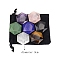 7Pcs Mixed Gemstone Display Decorations, for Home Decoration, Hexagon, 30mm, 7pcs/set