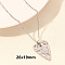 Stainless Steel Heart-shaped Necklace Jewelry DIY Accessories,PVD Vacuum Plating, Stainless Steel Color, 15.75 inch(40cm)