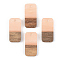 Opaque Resin & Walnut Wood Pendants, Rectangle, Light Salmon, 21.5x10x3mm, Hole: 2mm