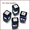 K9 Glass, Imitation Austrian Crystal Beads, Grade AAA, Faceted, Cube, Prussian Blue, 5~5.5x5~5.5x5~5.5mm(size within the error range of 0.5~1mm), Hole: 0.7~0.9mm