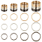 48Pcs 12 Style Zinc Alloy Linking Rings, Round Ring, Mixed Color, 31~47x3mm, Inner Diameter: 24.5~39.5mm, 4pcs/Style