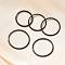 304 Stainless Steel Plain Band Rings, Black, 1mm, US Size 5(15.7mm)~US Size 9(18.9mm)