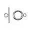 Tarnish Resistant 304 Stainless Steel Toggle Clasps, Stainless Steel Color, Ring: 18.5x13.5x2mm, Hole: 3mm, Bar: 20x7x2mm, Hole: 3mm