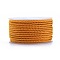 Polyester Braided Cord, Dark Orange, 3mm, about 12.02~13.12 yards(11~12m)/roll
