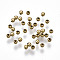 Brass Beads, Round, Nickel Free, Unplated, 2.4x2mm, Hole: 1mm