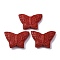 Cinnabar Beads, Carved Lacquerware, Butterfly, Red, 27x38x8mm, Hole: 1.8mm
