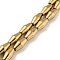 Electroplated Synthetic Magnetic Hematite Beads Strands, Bicone, Golden Plated, 6.2~6.5x12~12.5mm, Hole: 1.4mm, about 33pcs/strand, 15.35''(39cm)