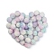 50Pcs Imitation Pearl Acrylic Beads, Berry Beads, Combined Beads, Round, Colorful, 10mm, Hole: 1mm